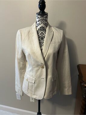 Women’s Cream Tailored double Button Blazer